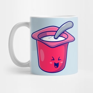 Cute Yoghurt Cup Cartoon Mug